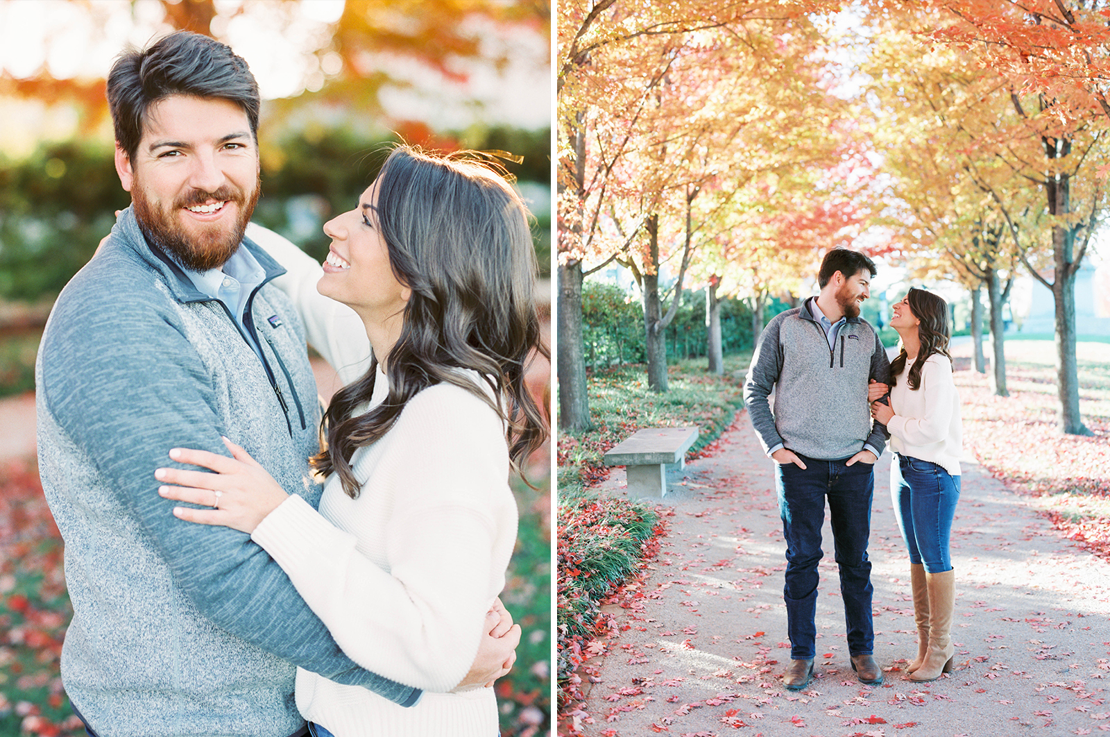 Forest park st louis fall engagement session