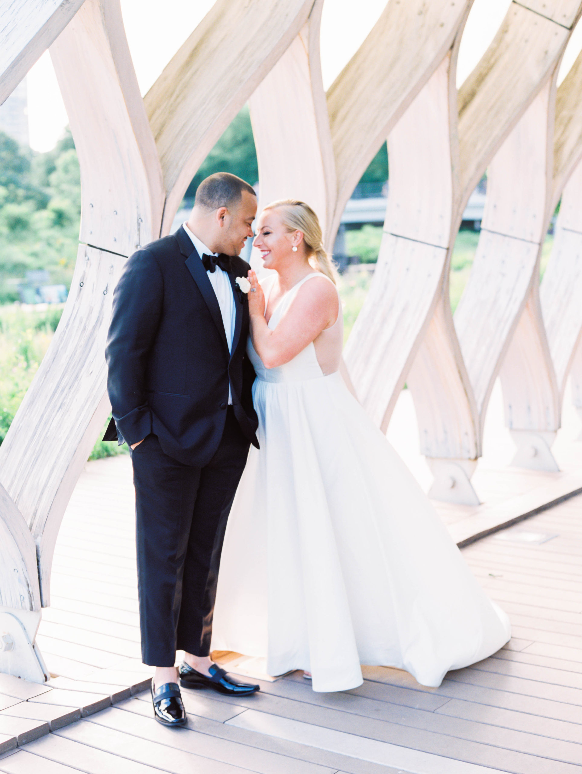 Intimate Chicago rooftop wedding