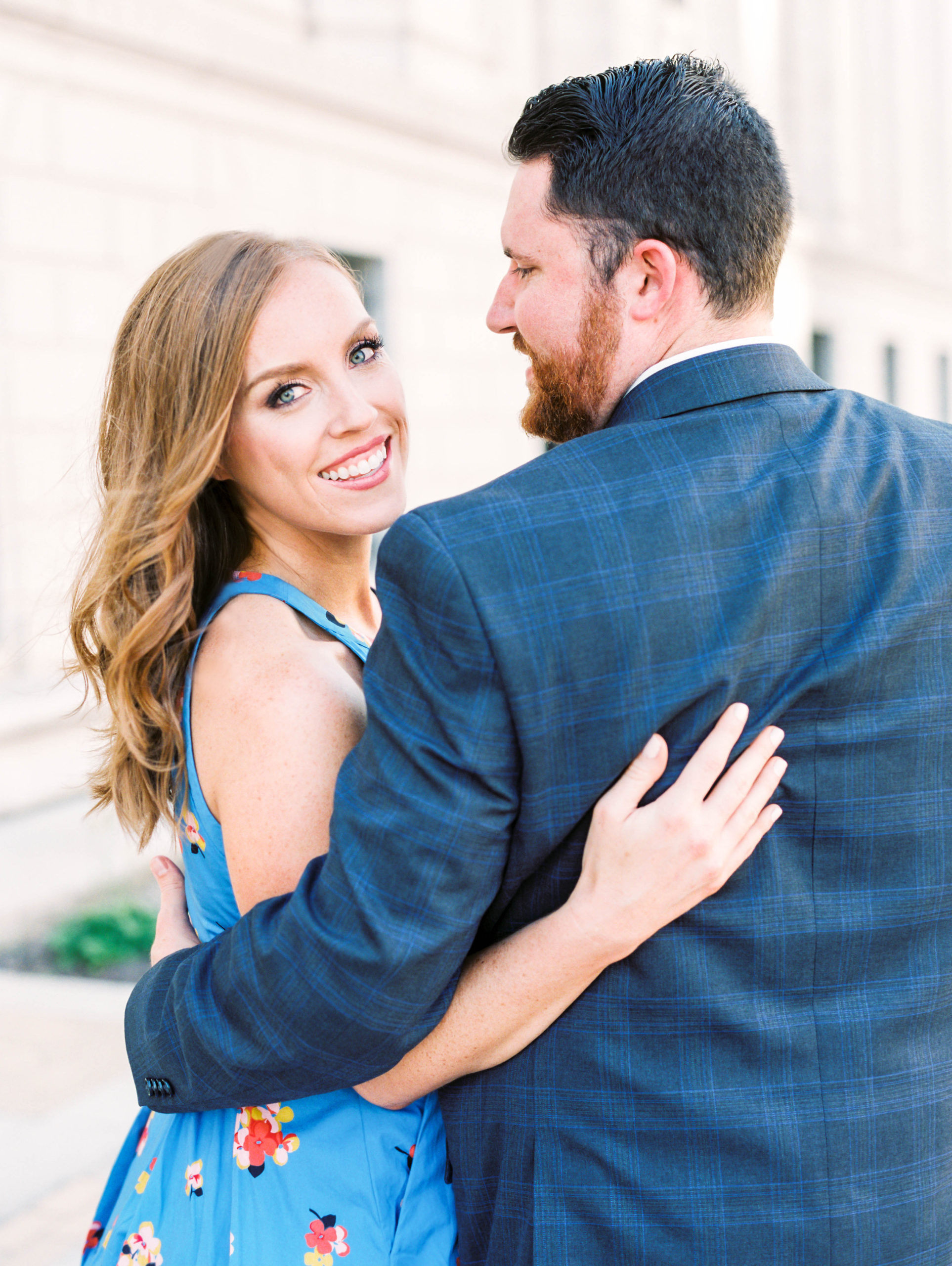 St Louis Central Library Engagement Session on film