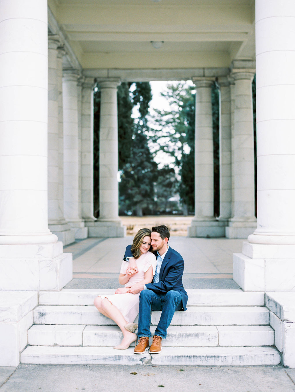 Destination engagement session in Colorado on film