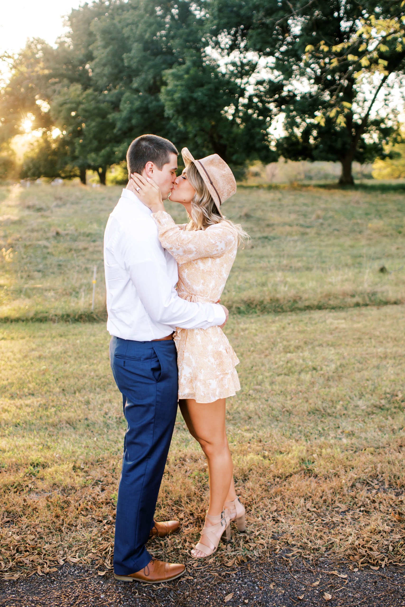 Haue Valley sunset field Engagement Session