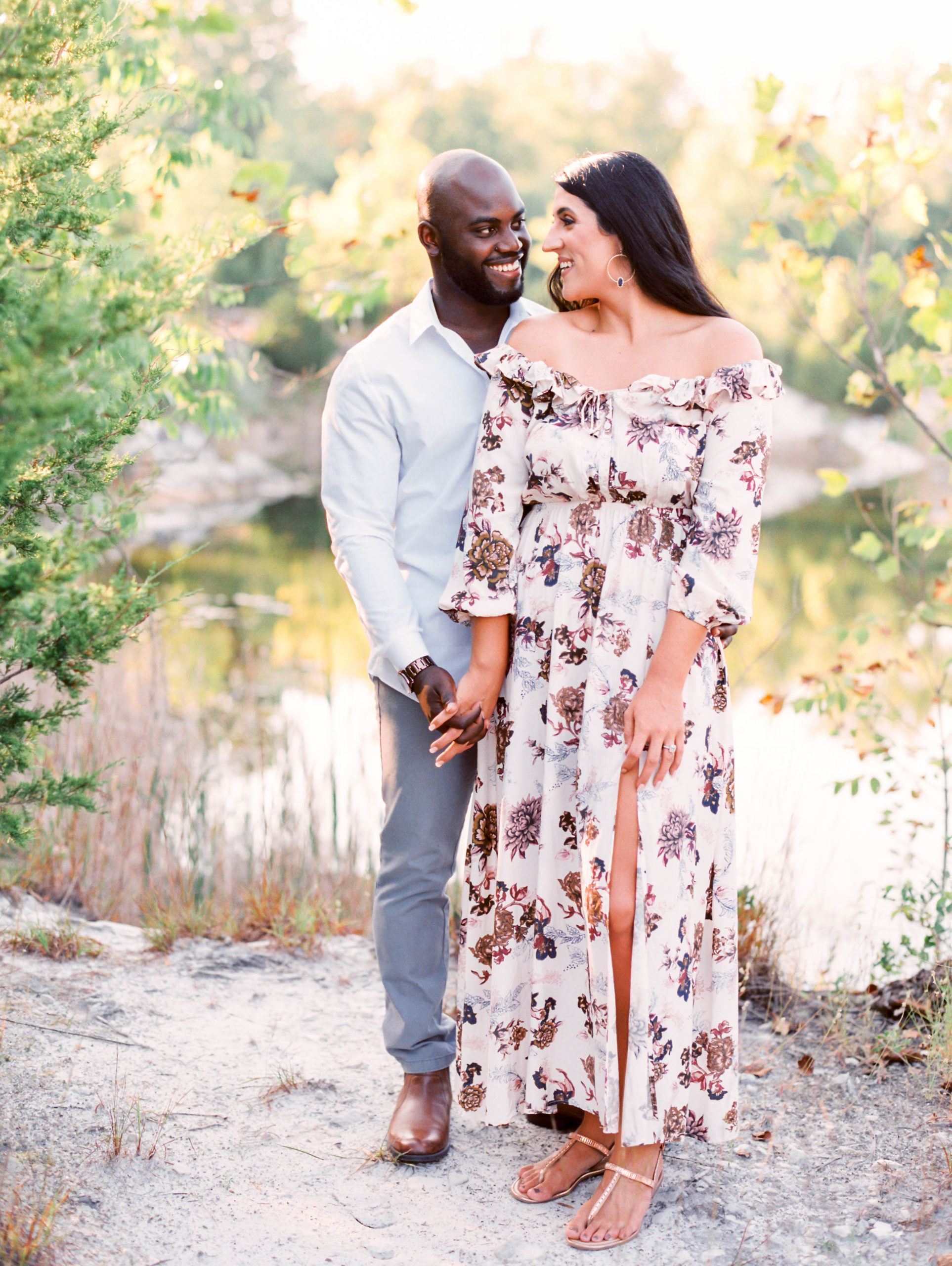 fall dress for engagement photos