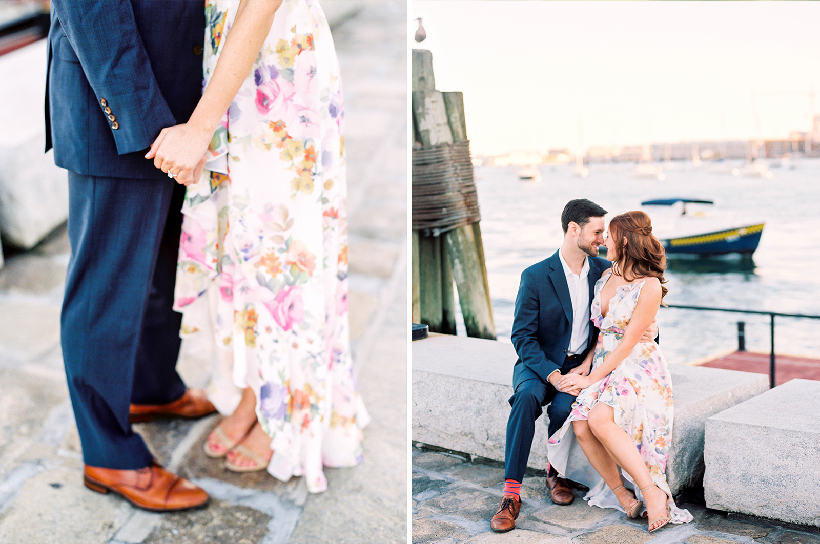 Spring/summer engagement session outfit ideas